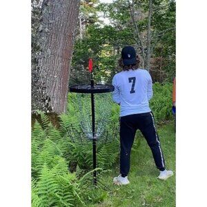 Disc Golf Basket with Discs Portable Disc Golf Target with Heavy Duty 24-Chain